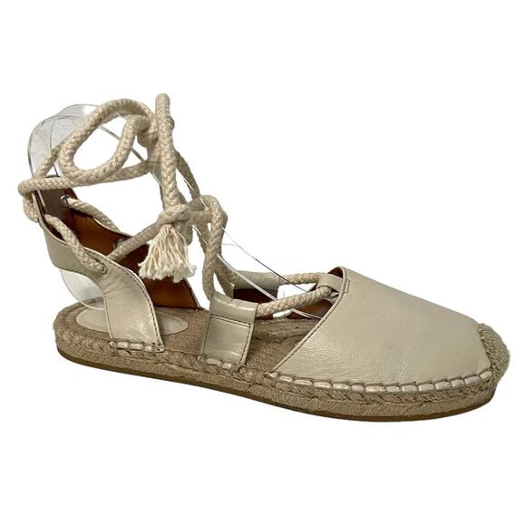 & OTHER STORIES D’Orsay Ankle Wrap Tie Espadrilles 37 - Picture 1 of 9